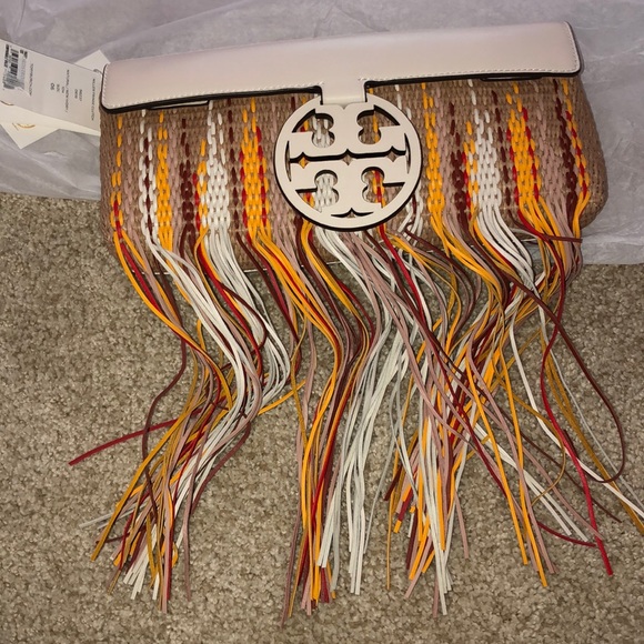New Tory Burch Miller fringe clutch - Picture 7 of 11